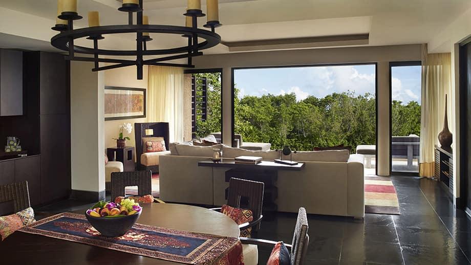 Banyan Tree Mexico Mayakoba Accommodation - Three Bedroom Family Residence Living Room
