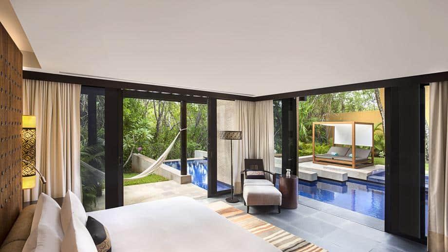 Banyan Tree Mexico Mayakoba Gallery Serenity Bedroom Pool Villa