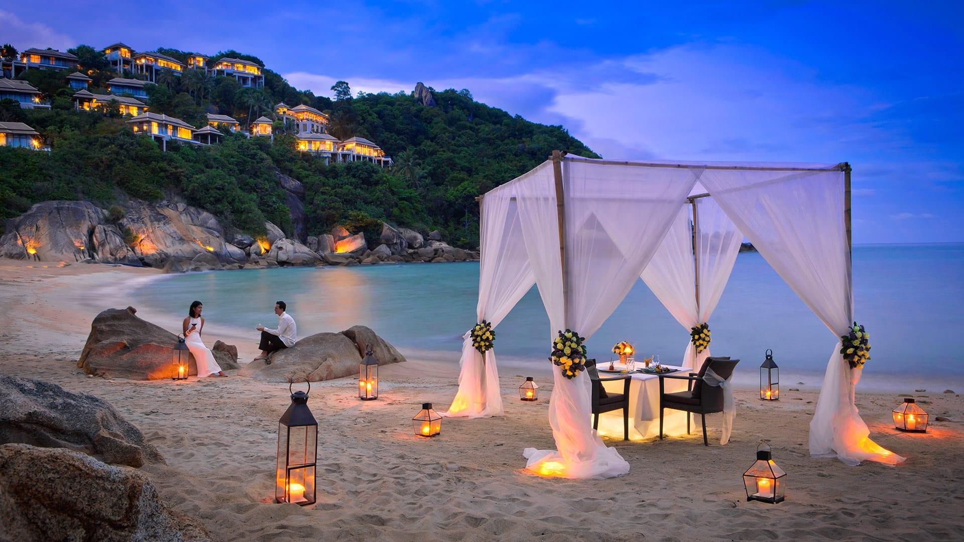 Banyan Tree Thailand Samui Dining - Destination Dining Dinner on the Beach