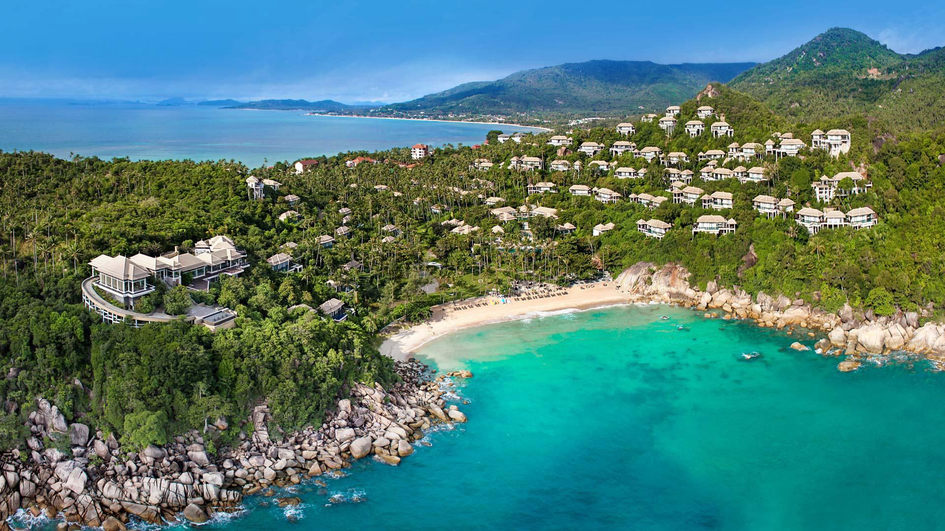 Banyan Tree Samui cliffside pool villa Lamai Bay Gulf views — photo 2