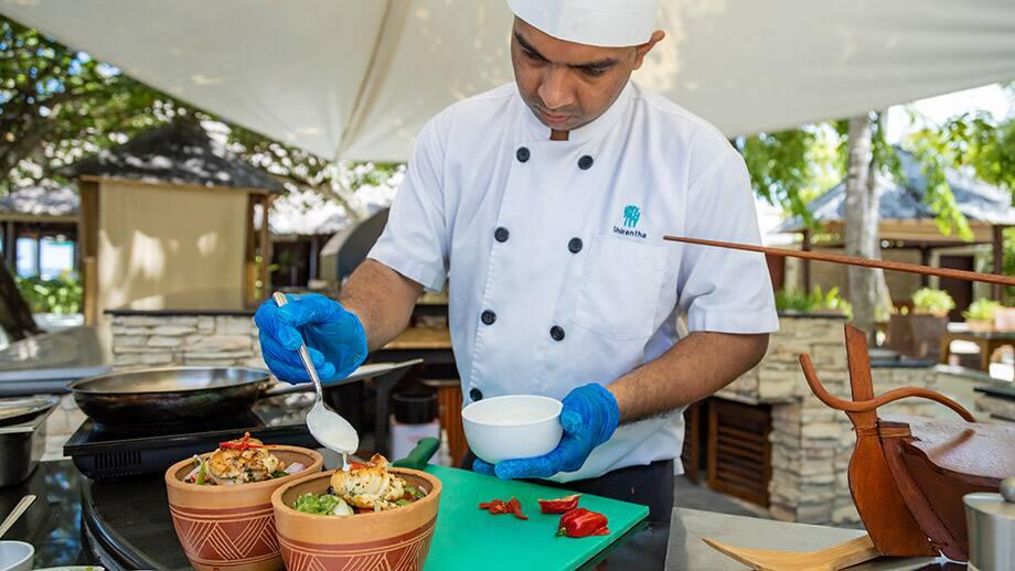 Banyan Tree Maldives Vabbinfaru Dining - Sangu Restaurant Open Kitchen