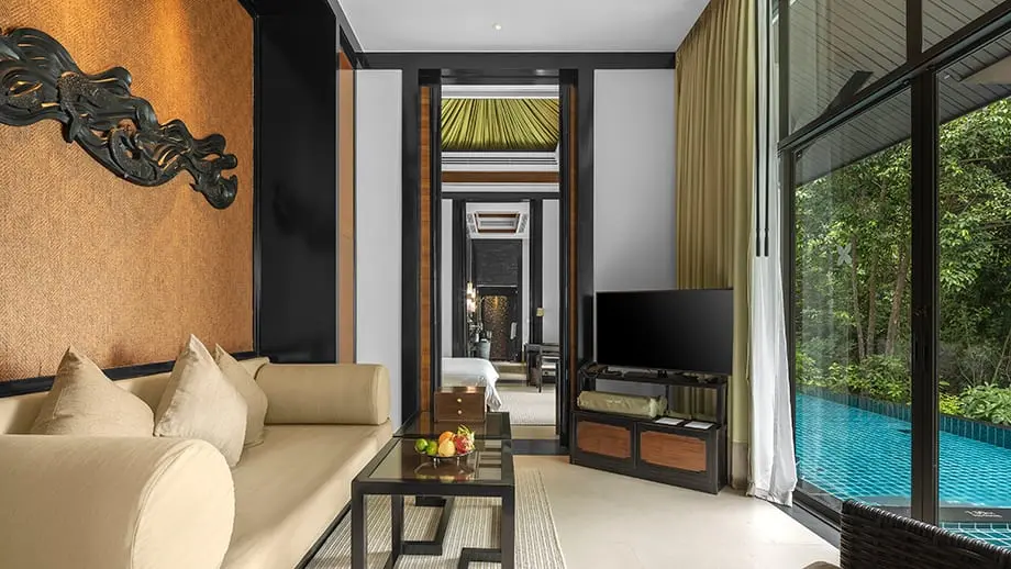 Banyan Tree Thailand Samui Accommodation - Wellbeing Sanctuary Pool Villa Partial Ocean View TV Room