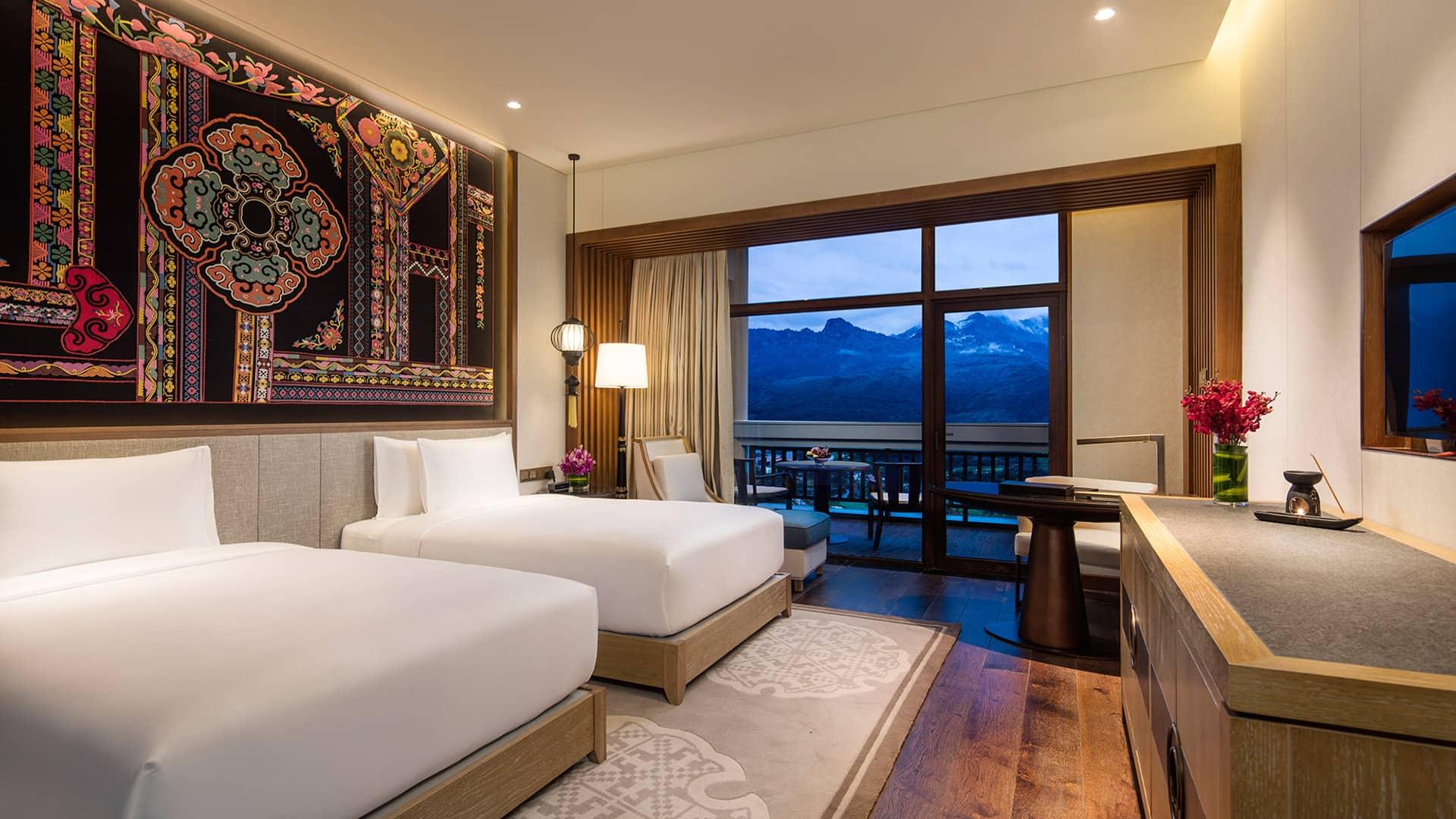 jiuzhaigou garden room twin