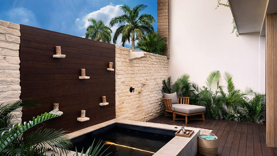 beachfront terrace pool suite jacuzzi