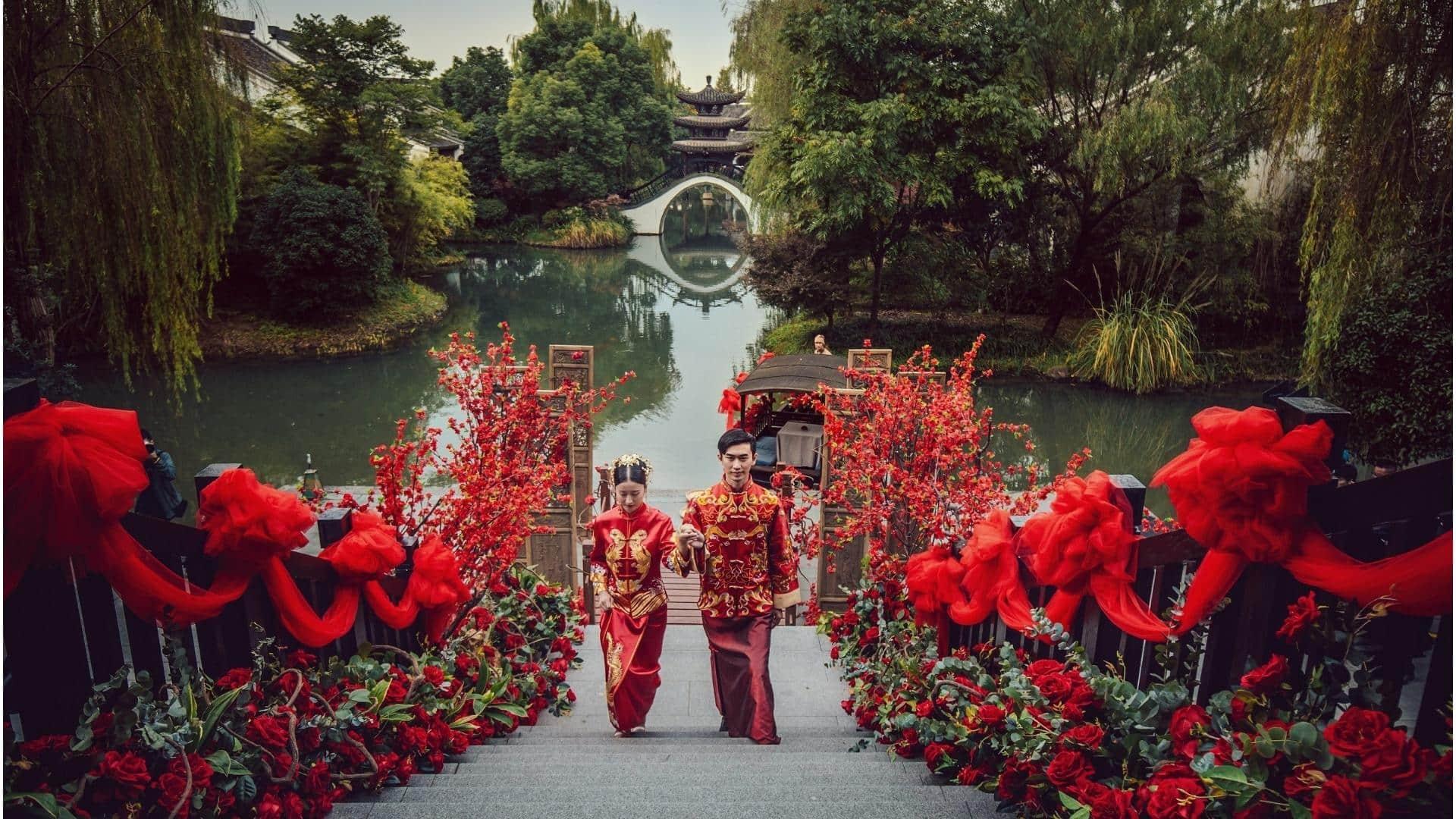 sculling boat wedding ceremony