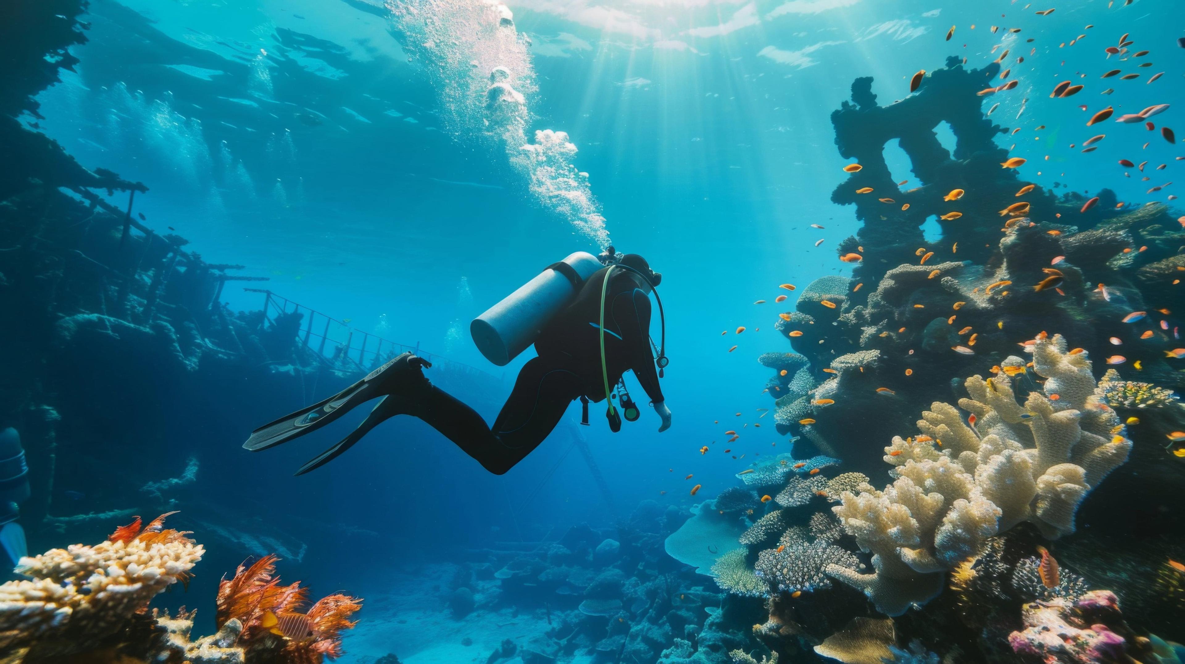 Diving in tamouda bay