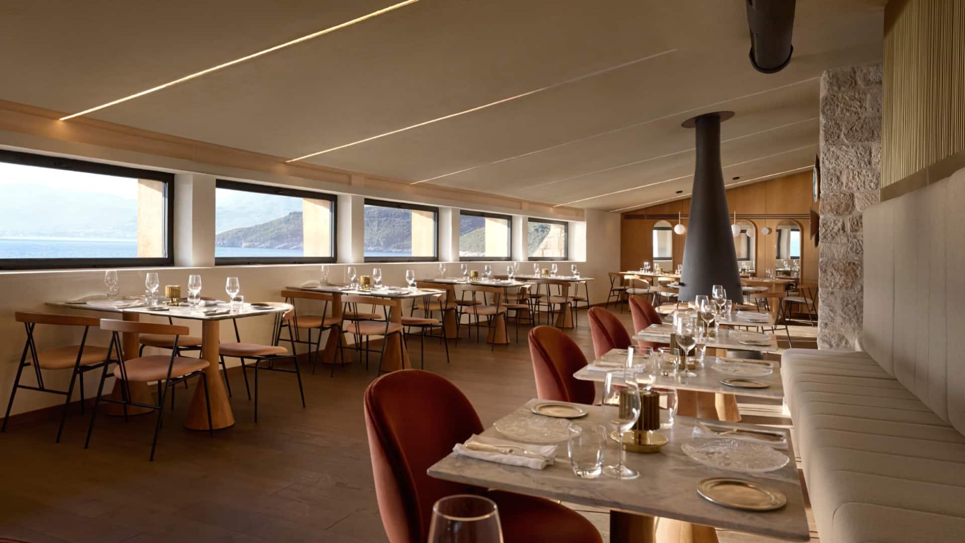 Kamena restaurant at Mamula Island by Banyan Tree
