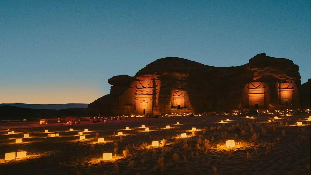 Hegra after dark ancient kingdoms festival 2025