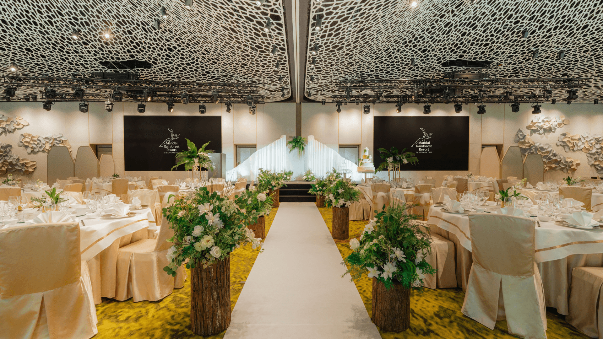 Wedding venue Meranti Ballroom at Mandai Rainforest Resort by Banyan Tree. 