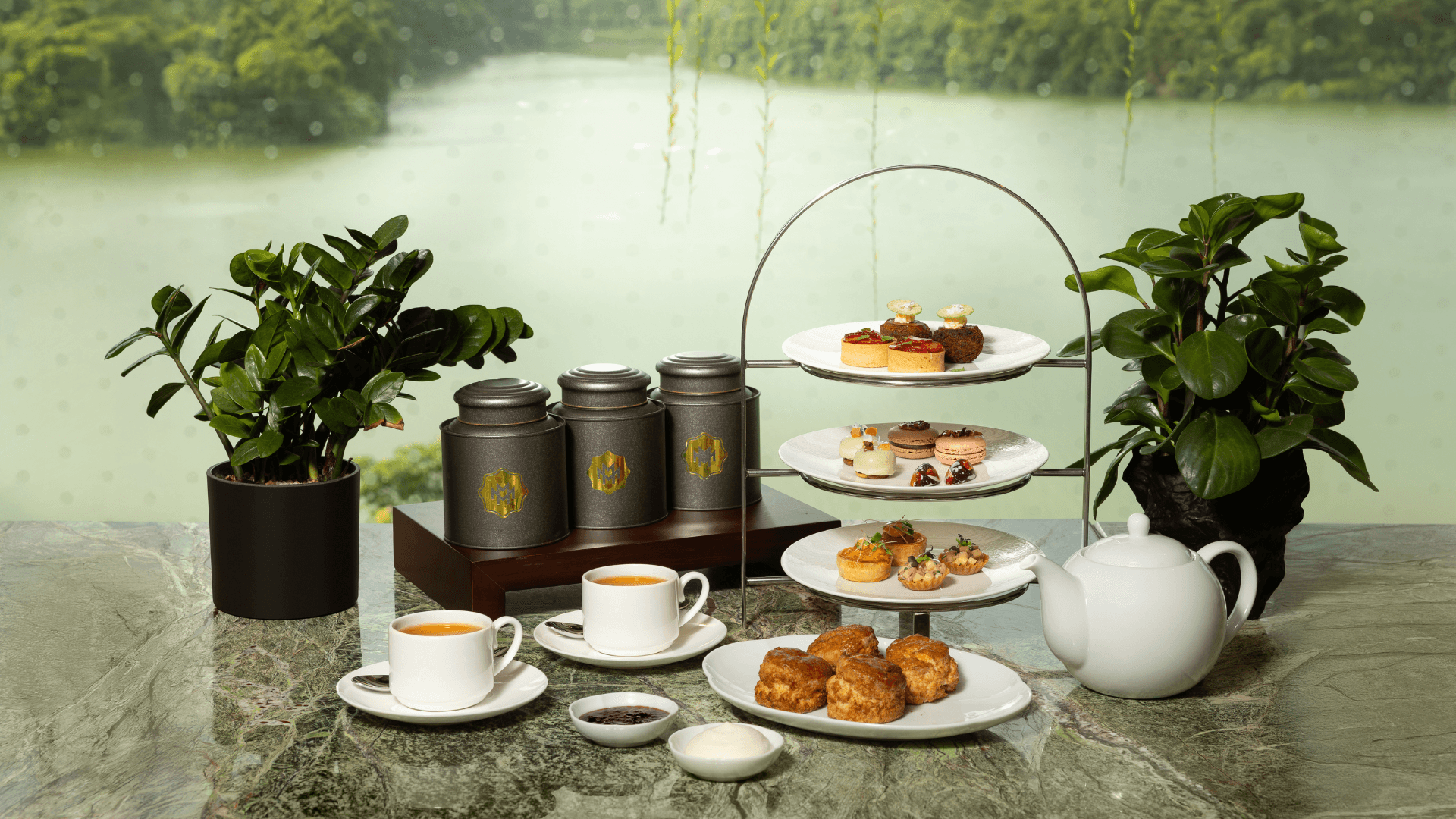 Afternoon tea at Forage, Mandai Rainforest Resort by Banyan Tree