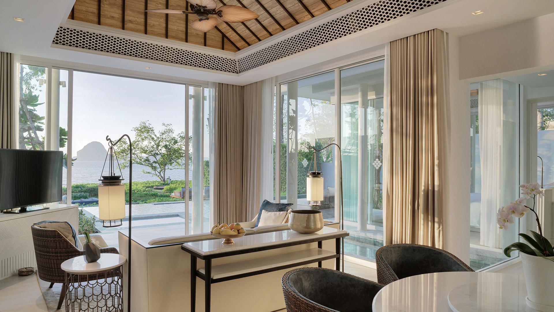 Banyan Tree Thailand Krabi Accommodation - Two Bedroom Beachfront Pool Villa Living Area