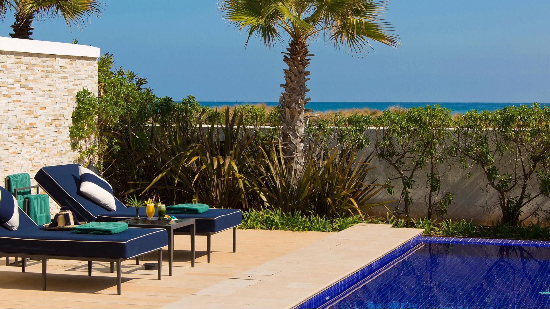 Banyan Tree Morocco Tamouda Bay Accommodation - Two Bedroom Harmony Beachfront Pool Villa Front View