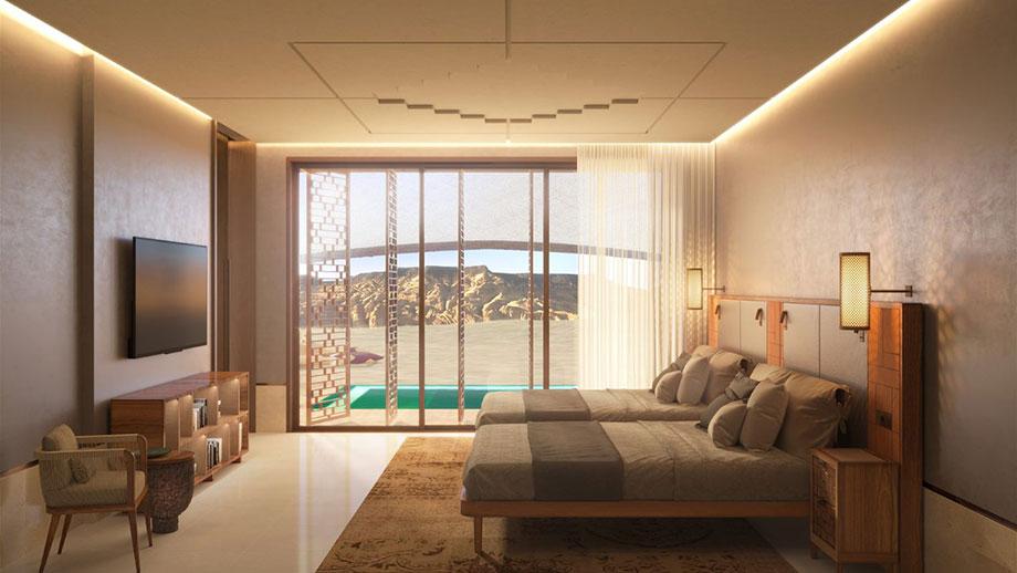 Banyan Tree Saudi Arabia Alula Accommodation - Two Bedroom Pool Villa Bedroom