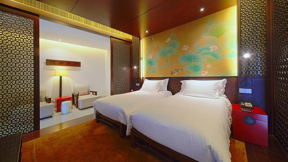 Banyan Tree China Hangzhou Accommodation - Water Terrace Suite Twin - Bedroom