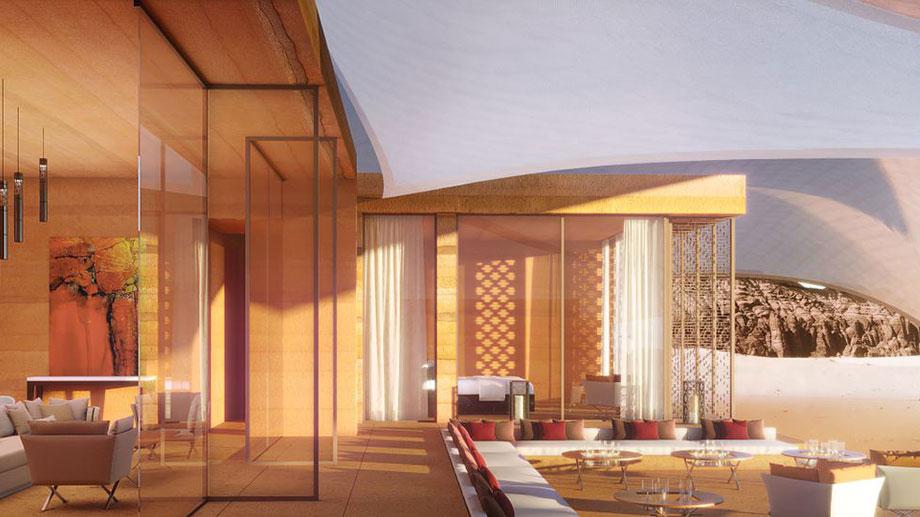 Banyan Tree Saudi Arabia Alula Accommodation - Three Bedroom Pool Villa Living Terrace