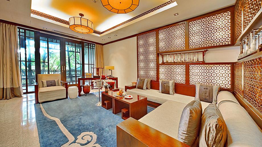Banyan Tree China Hangzhou Accommodation - Premier Water Terrace Suite - Livingroom