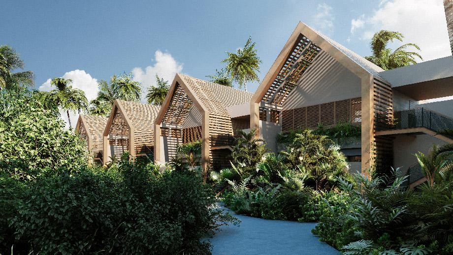 Banyan Tree Mexico Mayakoba Accommodation - Beachfront Sunrise Pool Suite Exterior View To Entrance