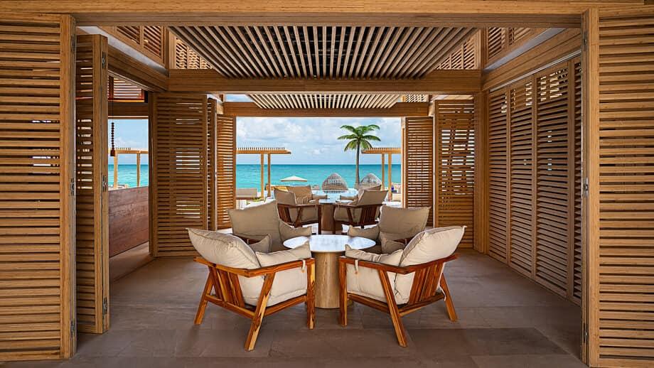 Banyan Tree Mexico Mayakoba Sands Beach Club Interior Daytime