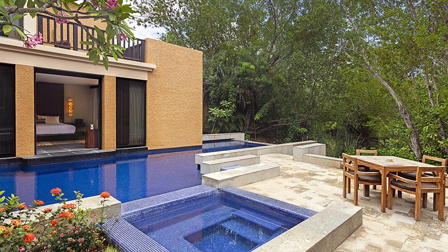 Banyan Tree Mexico Mayakoba Accommodation - Serenity Two Bedroom Pool Villa Exterior Jacuzzi