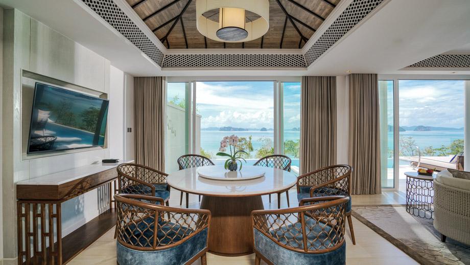 Banyan Tree Thailand Krabi Accommodation - Two Bedroom Ocean Pool Suite Dining Table