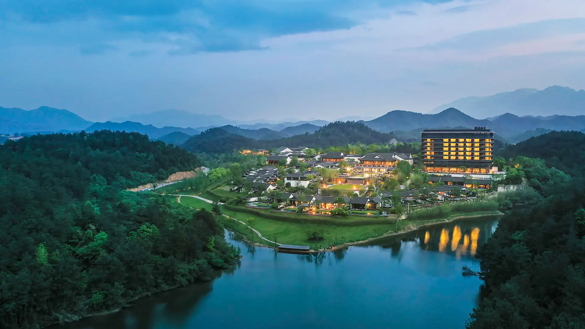 Luxury Eco Friendly Resort and Hotels in Banyan Tree Huzhou Anji China