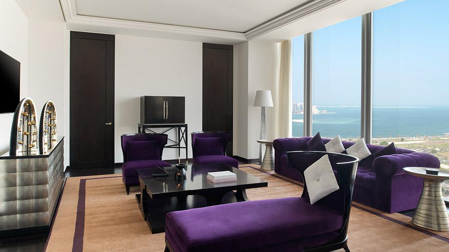Banyan Tree Qatar Doha Accommodation - Harmony Horizon Club Suite Living Sea View
