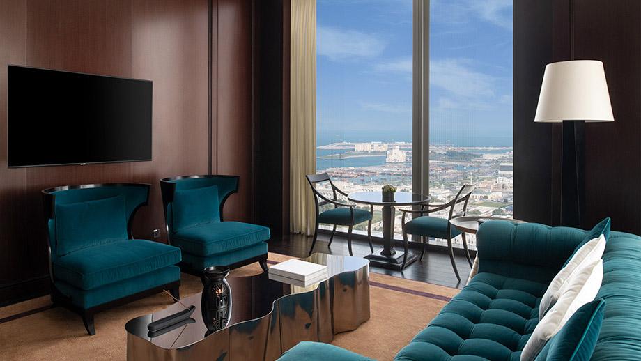 Banyan Tree Qatar Doha Accommodation - Serenity Retreat Living Room Sea View