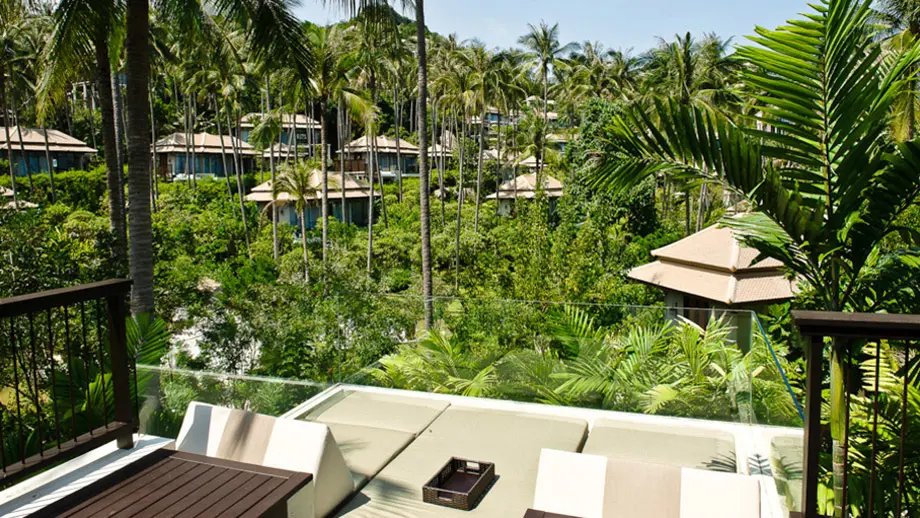 Banyan Tree Thailand Samui Accommodation - Deluxe Pool Villa Deck View