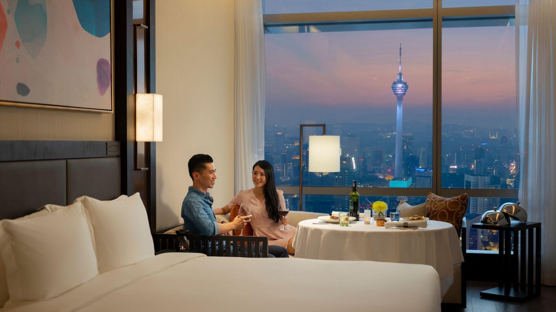 Banyan Tree Malaysia Kuala Lumpur Dining - In Room Dining Couples