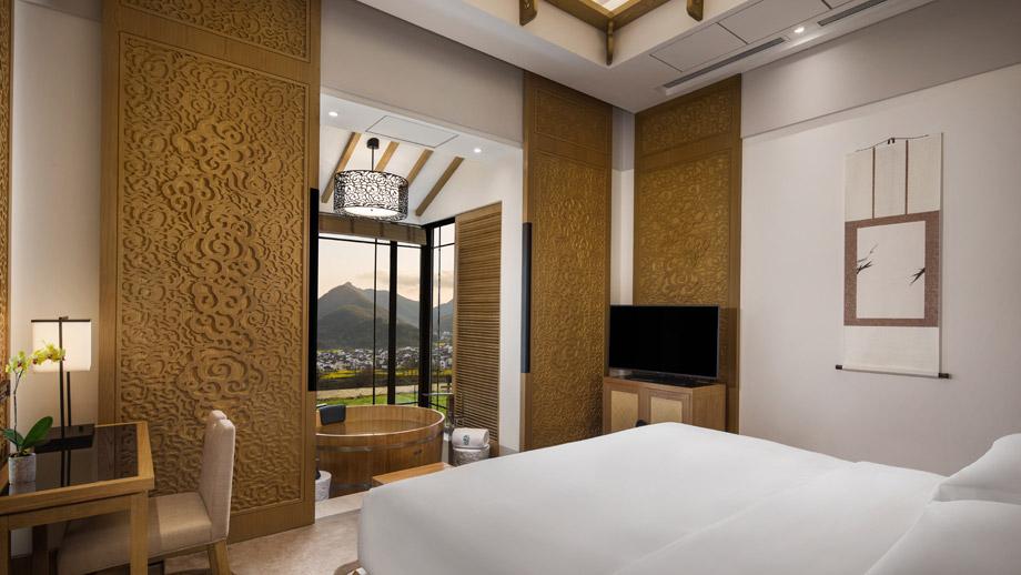 Banyan Tree China Huangshan Accommodation - Two Bedroom Tachuan Villa Bedroom