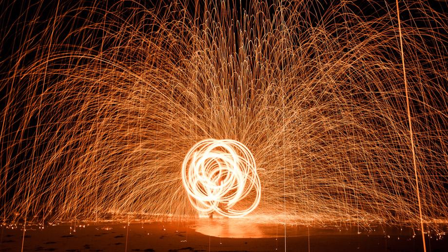 Fire-Twirling Show