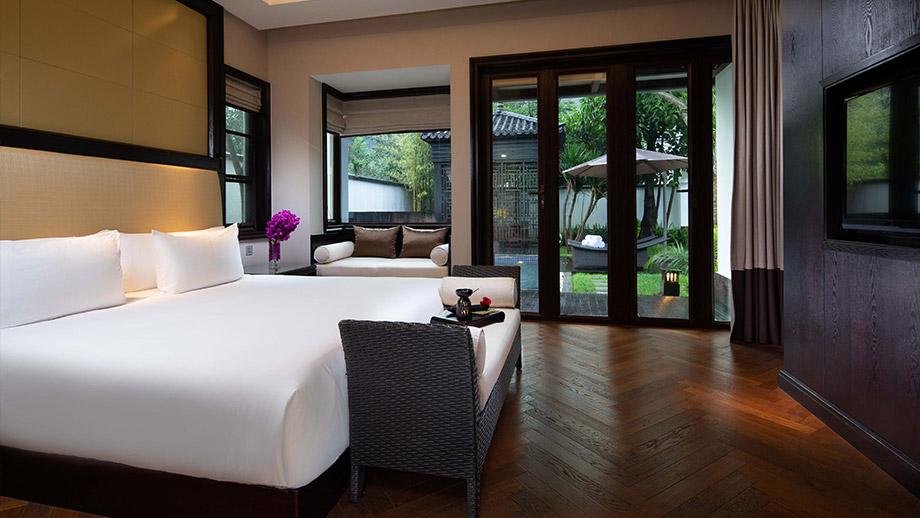 Banyan Tree China Tengchong Accommodation - Hot Spring Pool Villa Bedroom