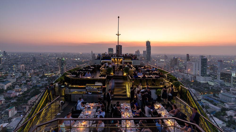 bangkok vertigo rooftop bar sunset