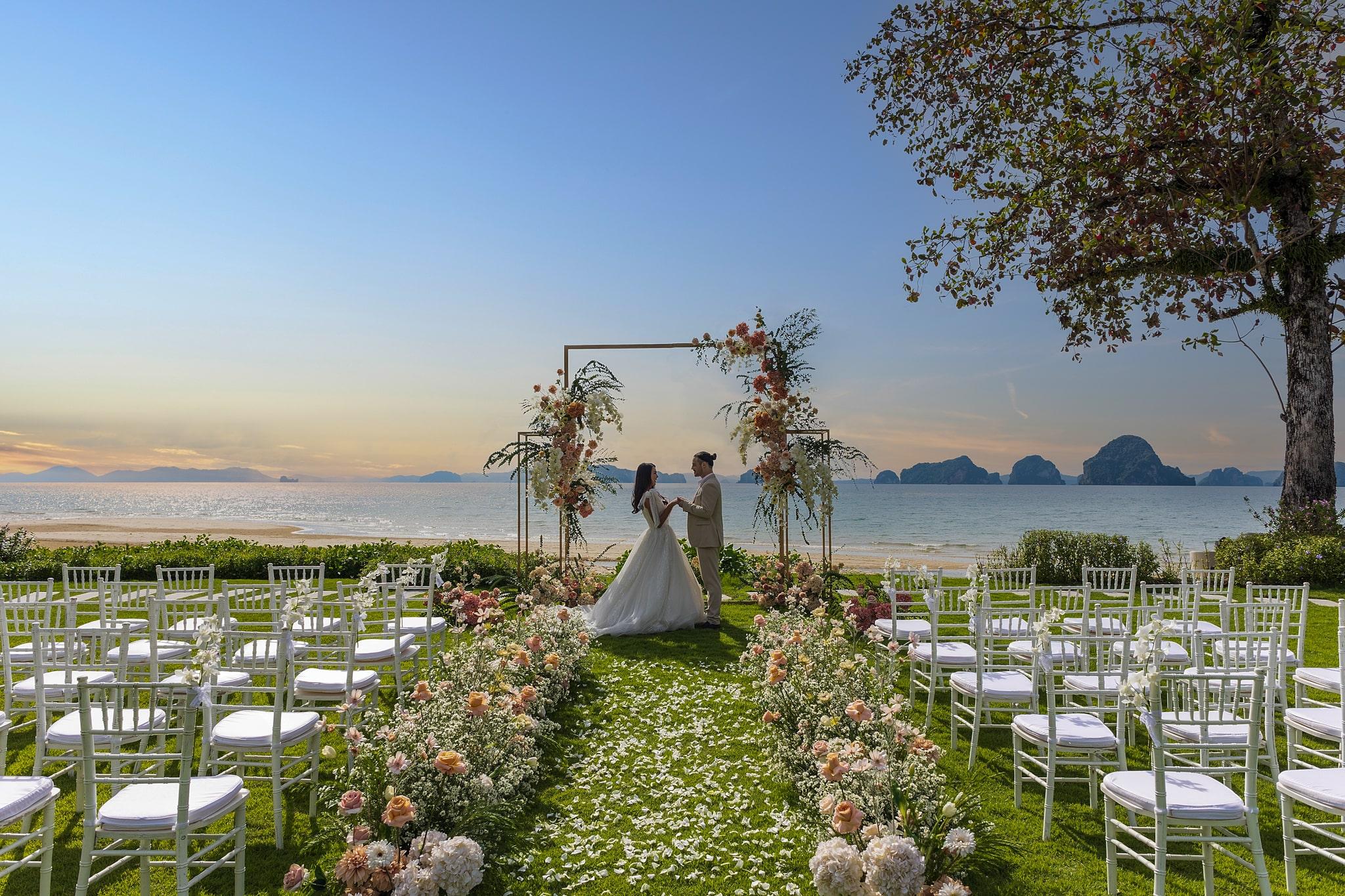 destination wedding sustainable krabi seaside