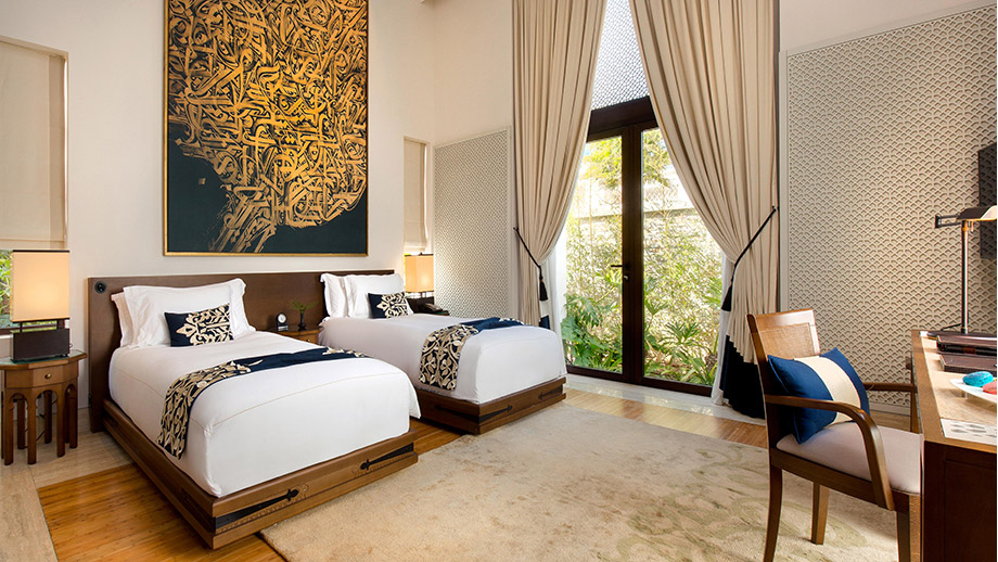 Banyan Tree Morocco Tamouda Bay Accommodation - Two Bedroom Harmony Seaview Pool Villa Twin Bedroom