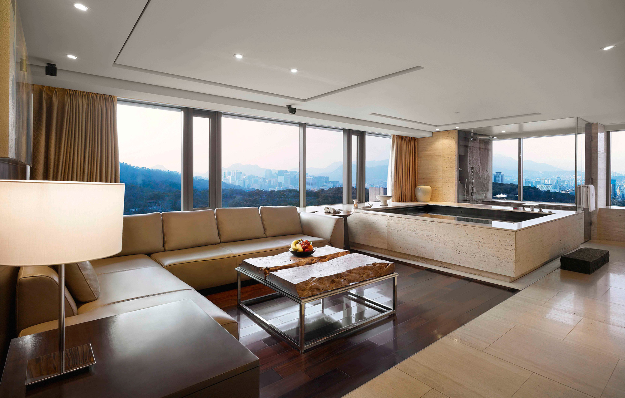 Banyan Tree South Korea Club And Spa Seoul Accommodation - Namsan Pool Premier Suite Living Room