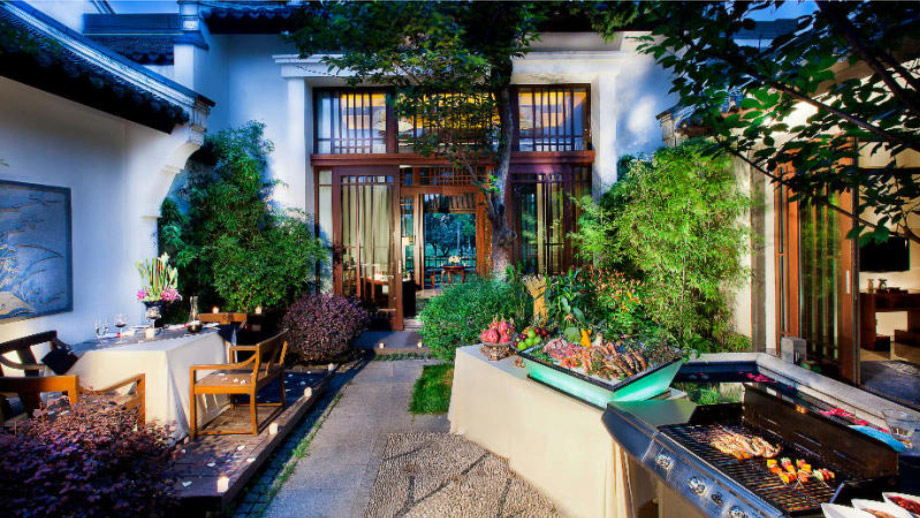 Banyan Tree China Hangzhou Dining - In Villa Bbq