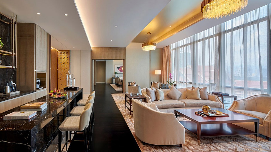 Banyan Tree Malaysia Pavilion Hotel Accommodation - Presidential Suite Living Room Window