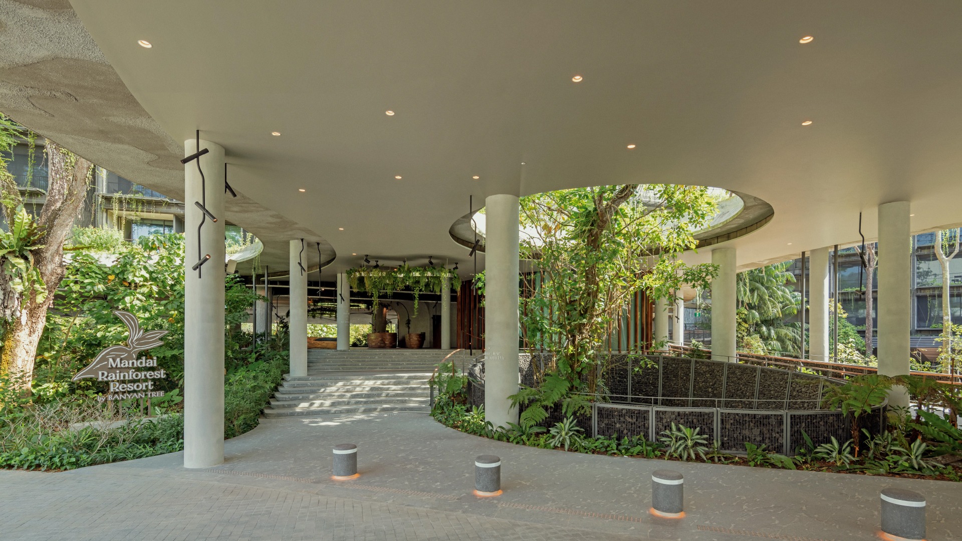 The Mandai Rainforest Resort by Banyan Tree is nestled within the Mandai Wildlife Reserve.