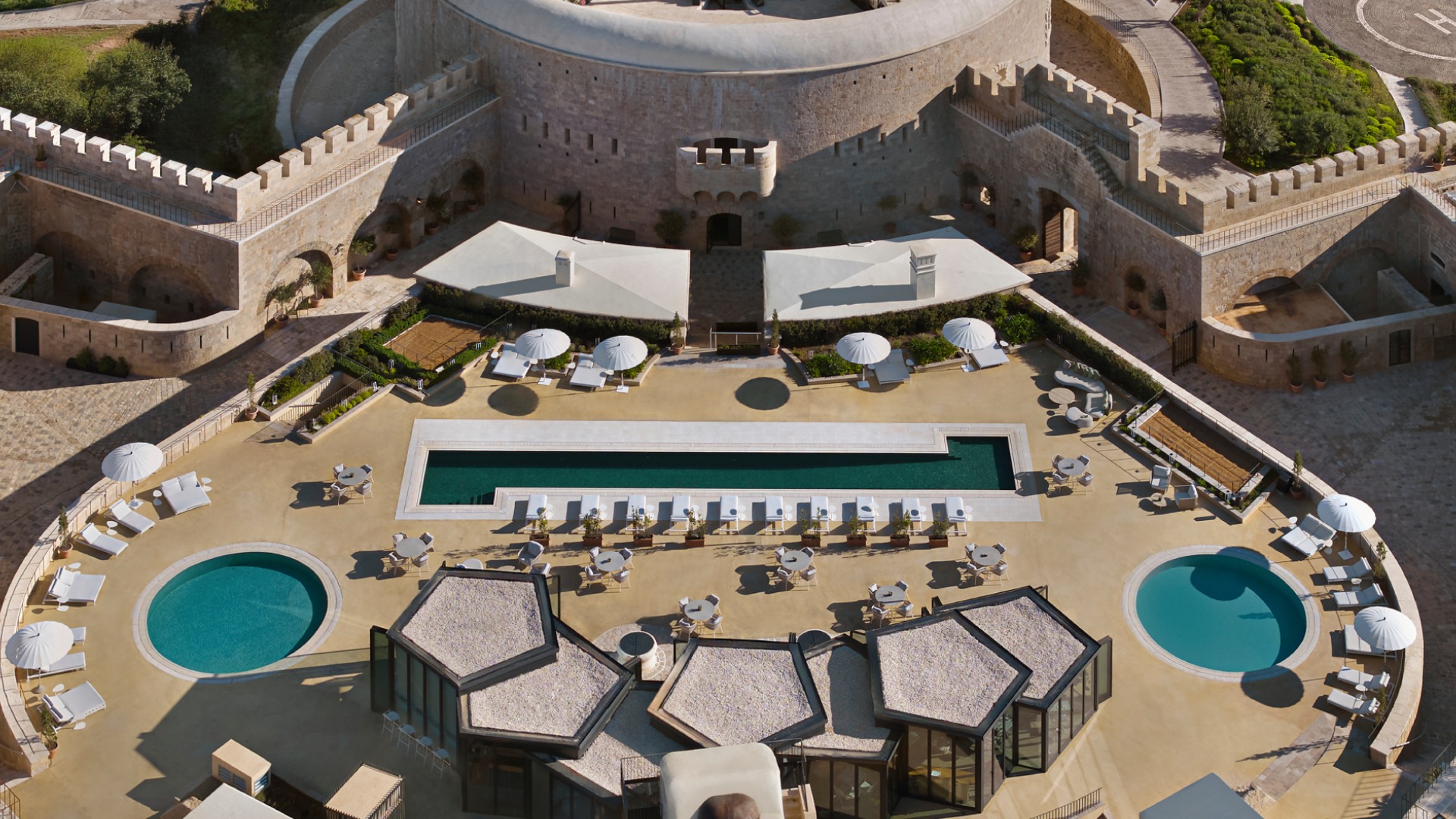 Pool Deck at Mamula Island by Banyan Tree