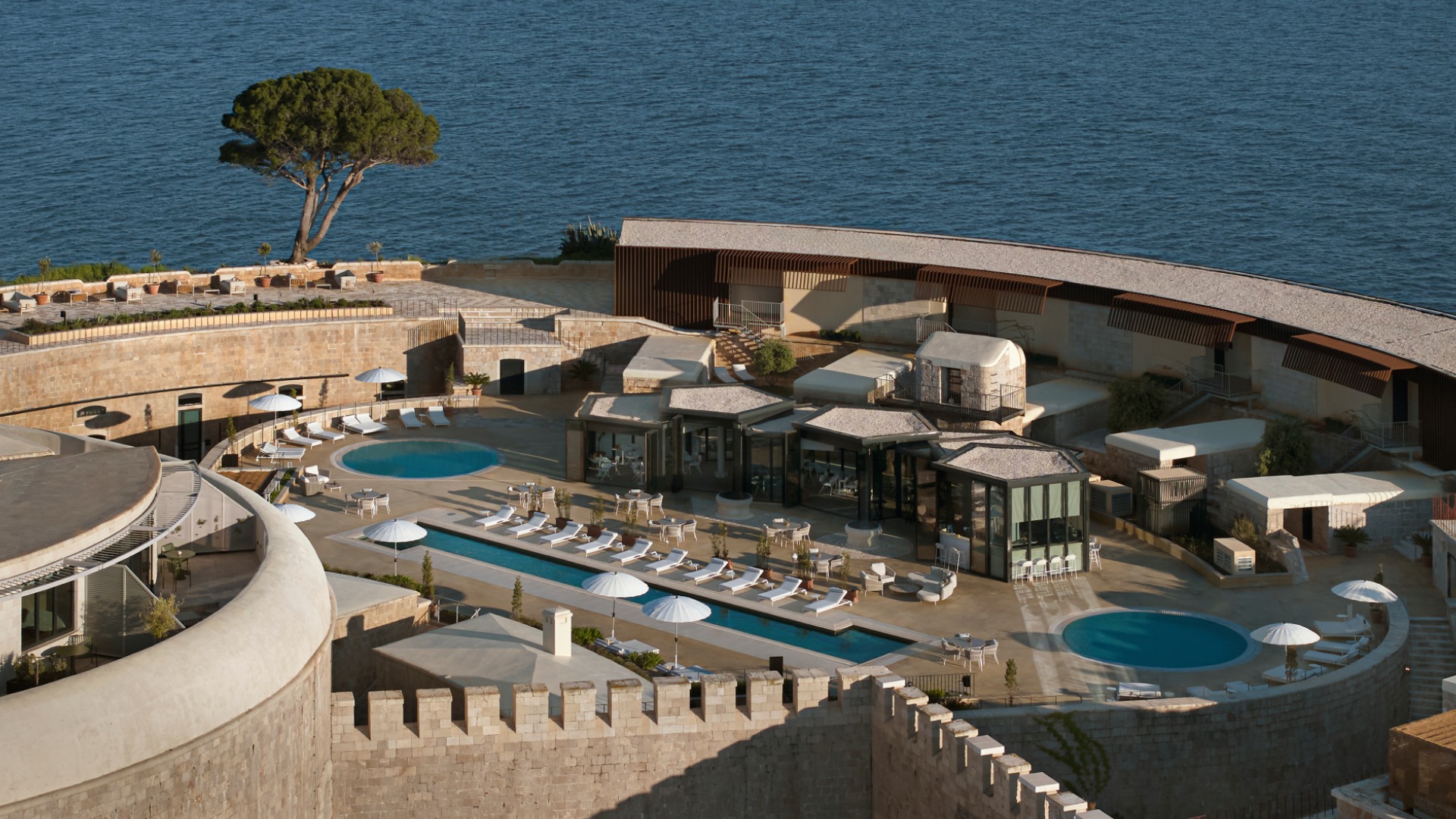Pool Deck at Mamula Island by Banyan Tree