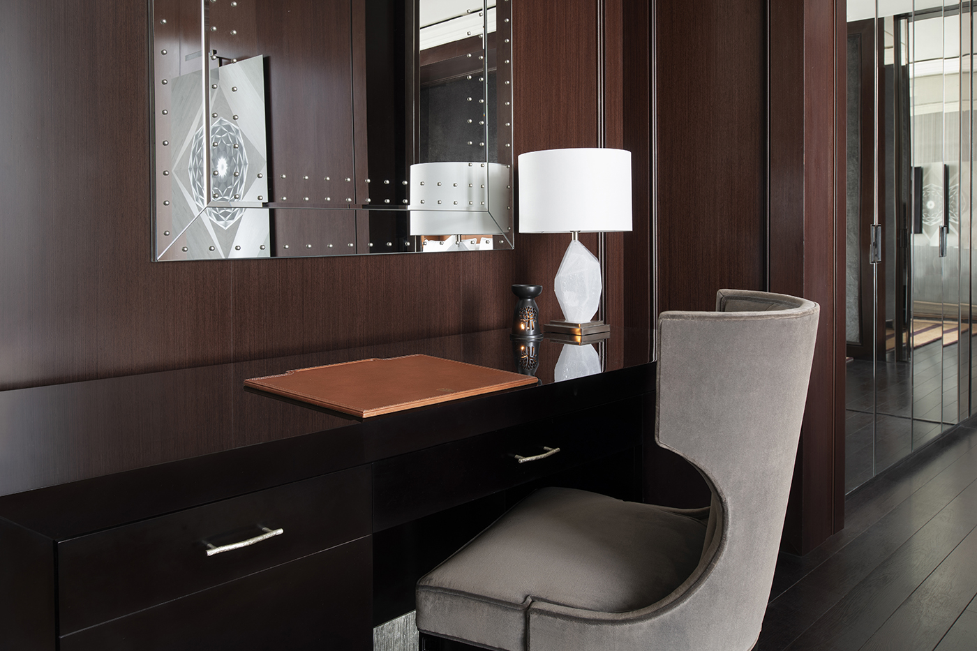 work space with chair