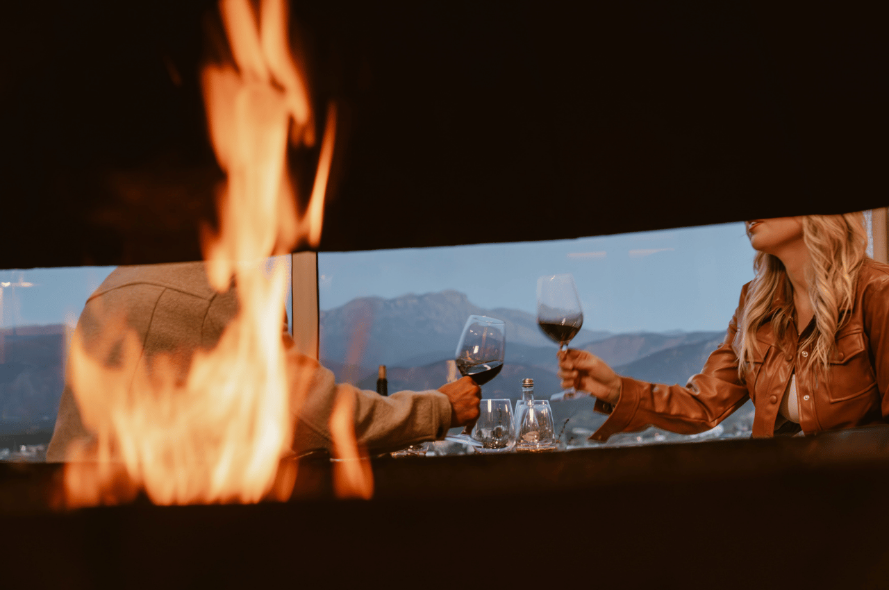 fireplace in the Cognac Room