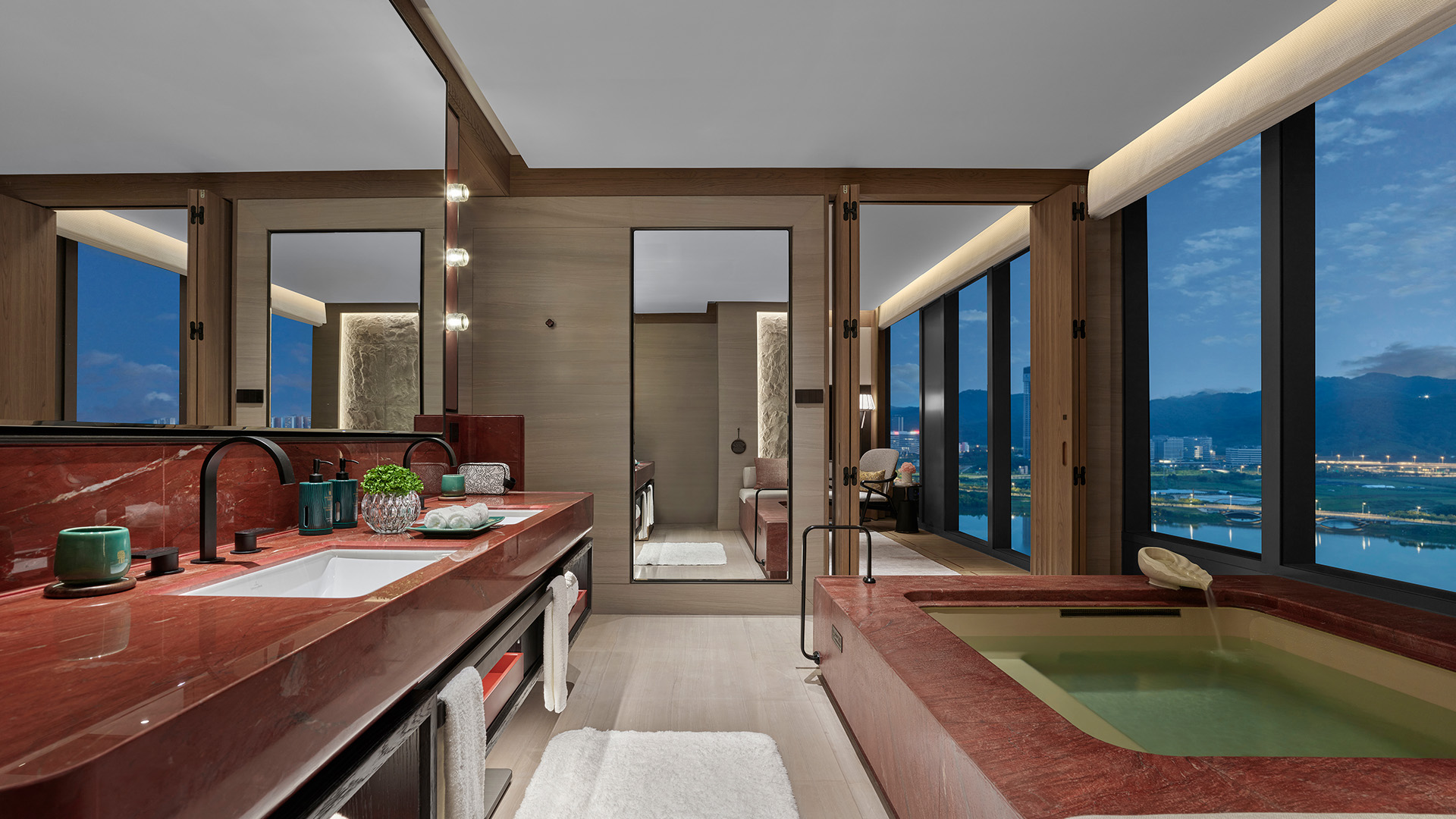 Banyan Tree Guangzhou Jiulong Lake Bathroom view