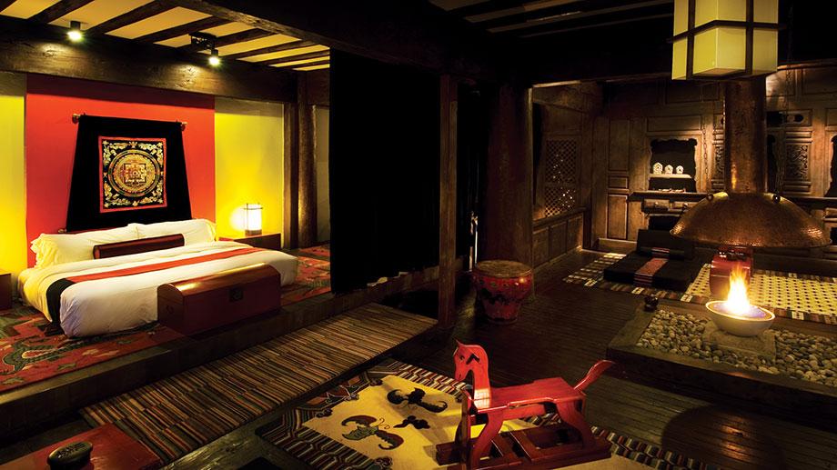 Banyan Tree China Ringha Accommodation - Tibetan Spa Sanctuary Bedroom