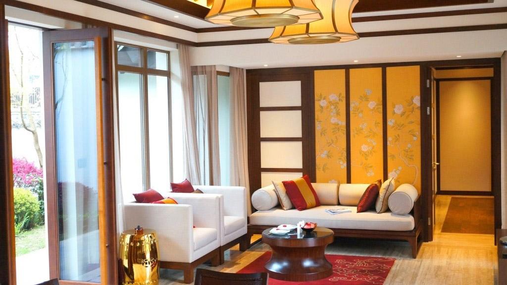 Banyan Tree China Chongqing Beibei Accommodation - Two Bedroom Double Pool Villa Living Room